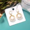 XP17 Corea del Sur Moda Pendientes Largos Sentido Simple Pendientes de Borla Elegantes Pequeños Pendientes Estilo Chanel Pendiente CC