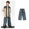 Roupas infantis de hip-hop para performance de hip-hop, roupas infantis de hip-hop para crianças, roupas largas da moda para meninos, bateria legal e bonita para o verão