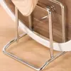 Estante de Acero Inoxidable para Tabla de Cortar para Uso Doméstico, Soporte para Tapa de Olla, Estante de Almacenamiento para Tablas de Cocina, Soporte para Tapa de Olla y Tabla de Cortar, Soporte de Encimera para Tabla de Cortar