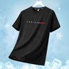 Camiseta de Seda de Gelo Masculina Verão Fina Solta Secagem Rápida Respirável Esportiva Blusa de Camiseta Moda Jovem Camiseta de Manga Curta Masculina