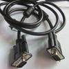 Linha de porta serial de cabo DB9 macho-macho fêmea-fêmea adota fio VGA com anel magnético duplo linha de controle industrial