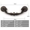 En Stock Tirador de Aleación de Zinc Transfronterizo con Doble Agujero para Herrajes de Muebles, Puerta de Cajón y Gabinete, Tirador de Puerta de Gabinete Antiguo Estilo Americano