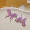 Accesorios de mariposa con patrón de acetato tridimensional con degradado de fantasía, pendientes de bricolaje, tocado, colgante, funda de teléfono, material al por mayor