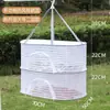 Rede de Secagem Multicamadas para Vegetais, Carne Curada, Peixe Seco, Rabanetes, Suporte Dobrável de Secagem de Outono para Batatas-Doces, Ferramenta Anti-Moscas, Suporte Espessado