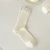 Calcetines holgados finos de estilo japonés para mujer de primavera y verano, calcetines JK calados, calcetines de algodón puro estilo ballet ins para mujer hasta la pantorrilla