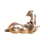 Figura de Caballo de Latón Estilo Antiguo para la Riqueza, Animal del Zodíaco Decoración del Hogar, Adorno para Mesa de Centro de Sala de Estar, Artesanía de Mascota de Té, Decoración de Mesa de Té