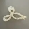 Pinza para el cabello grande con forma de lazo estampado y fluido con cinta para mujer, adecuada para cabello grueso, pinza de tiburón accesorio para el cabello, tamaño grande para cabello grueso
