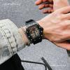 Reloj Mecánico Skone Tipo Barril Doble Tourbillon Estilo Richard Same Reloj Deportivo Automático Completo Impermeable para Hombre