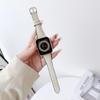 Pulseira de Couro Granulado para Relógio Compatível com Apple S10 S11 Samsung Huawei Gt6 Fit4 18 20 22mm