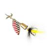 Hélice YUKJ con lentejuelas giratorias dobles de 7,5 g, campana de cobre, anzuelo de plumas, lentejuelas de tiro largo, cebo biónico Luya, venta al por mayor