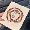 Pulseira da Fortuna Dourada Kianita Azul Natural Ágata com Folha de Ouro Produto Genuíno para Atrair Riqueza e Boa Sorte Ágata Vermelha Pulseira com Múltiplas Pedras
