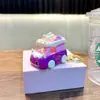 Chaveiro Mini Carro Desenho Animado Divertido Alívio de Estresse Pingente de Mochila Chaveiro Brinquedo de Carro Presente Venda por Atacado
