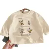 Camiseta de manga larga para niños, nuevos estilos de primavera y otoño, tops de moda para niños y niñas, camiseta interior de dibujos animados casual y versátil