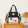 Bolso bandolera ligero de gran capacidad, nuevo diseño de dibujos animados con temática de bosque, fresco, dulce y lindo, adecuado para clases de tutoría, bolso de mano para mujer, mochila casual
