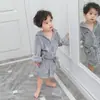 Pijama de Flanela para Bebês e Crianças Outono e Inverno Roupão Espessado Meninas Bebê Casa Veludo Coral Macacão