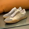 Suministro Directo de Fábrica Verano 2025 Nuevos Zapatos de Entrenamiento para Hombre de Cuero Genuino Bloques de Color Tendencia Versátiles Zapatillas Casuales Dropshipping