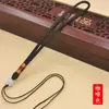 Alça Tecida à Mão Brinquedo Corda Lanyard para Cintura Corda de Linha Colorida Acessórios para Alça DIY Corda Redonda com Contas Redondas Branco Jade