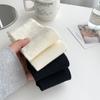 2024 primavera e verão novas meias de algodão de pelo longo femininas preto e branco cabeça de costura desossada máquina integrada bambu algodão tubo longo meias femininas atacado