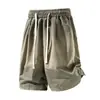 L-9XL Verano Nuevo Talla Grande Pantalones Cortos para Hombre, Marca de Moda con Sensación de Hielo, Talla Extra Grande Holgados, Degradado Pintura en Spray Tie-Dye, Longitud de Cinco Puntos