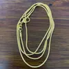 Collar de Hueso de Serpiente de 1 mm Dorado Europeo y Americano Más Vendido Chapado en Oro Real Joyería al por Mayor Temu Aliexpress Más Vendido para Dama