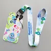 Animación de Dibujos Animados Funda Rígida para Tarjeta de Autobús de Empuje Térmico Tarjeta de Estudiante de Transferencia Térmica Tarjeta de Comida de Campus de Estudiante Lanyard de Poliéster Monstruo Grande