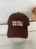 Gorra de Béisbol con Bordado de Letras de Bloques de Color Retro Americano para Mujer, Gorra Versátil de Parte Superior Suave con Pico de Pato para Hombre, de Primavera y Verano, a la Moda