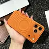 Adecuado para iPhone 18 Pro Funda de Teléfono Mate 17 Textura de Cuero Onda Succión Magnética Apple 16 Avanzada Anti-Caída Funda Protectora