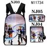 Mochila Fire Shadow nueva mochila transfronteriza traje de tres piezas caricatura moda hombres y mujeres estilo callejero universitario