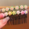 Pente de Franja Infantil Artefato para Quebrar Cabelo de Menina Cartões de Cabelo para a Parte Frontal da Cabeça Infantil 2025 Novo Acessório de Cabeça para Bebê