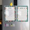 Tyu059 Estéreo Transfronterizo Magnético Acrílico Planificador Semanal Pizarra de Notas Mensajes Borrable Dibujos Animados Imán Magnético para Refrigerador