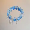 Pulsera de Mariposa con Cuentas Dulce y Versátil, Pequeño Artículo de Yiwu, Regalo para Novia, Alto Valor Estético, Pulsera de Amistad de Nuevo Estilo