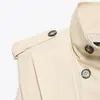 Trinchera Corta Plisada de Color Sólido Ajustada para Mujer Nueva Primavera 2026 Transfronteriza AliExpress 5063701