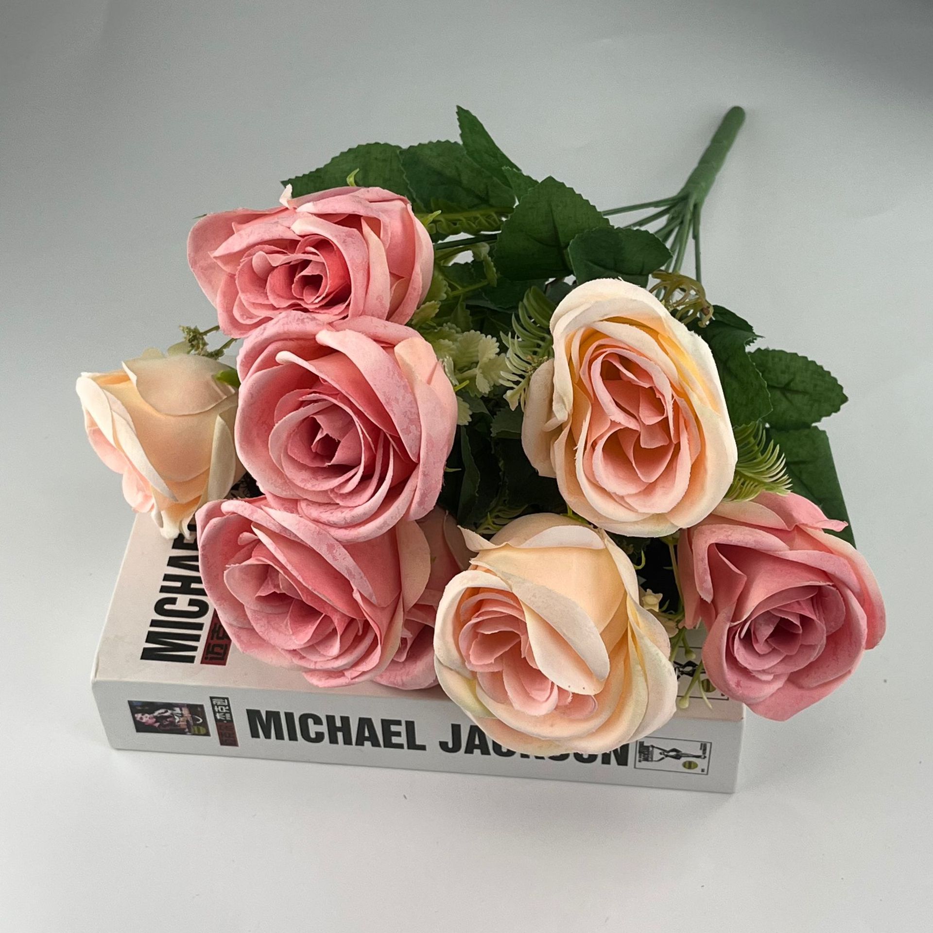 9头雪花法国玫瑰 粉色