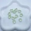 Contas de cerâmica vidrada em formato de coração contas soltas para colar pulseira pingente joias tecidas à mão acessórios diy