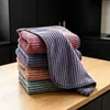 Paño de Limpieza para Cocina Engrosado Absorbente de Agua Fibra de Carbón de Bambú Paño para Lavar Platos Tira Colgable Tela Rayada Limpieza de Mesa para Platos Uso General