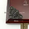 Protetores de canto vazados bronze antigo flores de canto chinesas antigas metal protetores de canto europeus decoração retrô acessórios de móveis pequenos códigos de canto