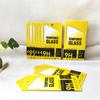 Caixa de Embalagem para Película Temperada Saco de Papel com Dez em Um Filme Protetor Película de Vidro para Celular Amarelo Super Forte Película de Privacidade Embalagem Pronta para Venda