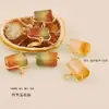 Botones de Jade Natural de Color Degradado Adornos Pequeños de Degradado Rojo y Verde Botones Cilíndricos Botones Decorativos para Traje Tang Dinastía Han Cheongsam