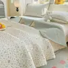 Conjunto de Colcha Acolchoada de Algodão Puro Desenho Animado Três Peças, Lençol de Tatami Espesso Antiderrapante 100% Algodão, Peça Única, Adequado para Dormitório e Todas as Estações