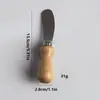 Acero Inoxidable Mango de Madera de Caucho Cuchillo para Queso Estilo Occidental Cuchillo para Queso y Pan Cuchillo de Mesa Herramienta Cuchillo para Queso Venta Directa de Fábrica