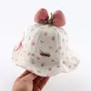 Sombrero de Bebé Primavera y Otoño Dulce y Estilo Occidental Sombrero de Pescador para Niñas Ajustable Otoño Estilo Coreano Protección Solar para Bebé Sombrero de Sol