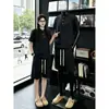 Tendencia de moda de verano: Conjunto de playera tipo polo para hombre de talla grande, ajuste holgado deportivo casual, combinación versátil de manga corta y shorts