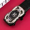 Nuevo Cinturón para Hombre con Patrón de Cocodrilo Hebilla Automática, Moderno y Versátil, Adecuado para Jóvenes y de Mediana Edad, Cinturón de Cintura Casual de Negocios Moderno, Diseño Simple