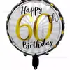 Nuevo globo redondo de película de aluminio para cumpleaños de adulto de 18 pulgadas 18 años 21 años 30 años globo de cumpleaños decoración de fiesta