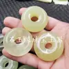 Colgante de Jade Tipo Hielo Colgante de Hebilla de Jade Xiuyu Colgante de Hebilla de Jade Engrosado Colgante de Hebilla de Dinero de Jade Colgante de Collar Colgante para Colgar en el Coche