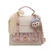 Mochila Casual Ins de Moda Preppy para Mujer, Versátil, Linda y Personalizada, Bolso Cruzado para Compras y Clase