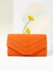 Bolsa de Mão Feminina Transfronteiriça, Bolsa de Festa Estilo Europeu e Americano, Bolsa de Festa de Veludo com Padrão de Três V, Bolsa de Festa Feminina Versátil e Fashion