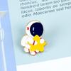 LiquidaciónBroche de Astronauta Insignia de Dibujos Animados Esmalte Metal Estilo Ins Pin de Solapa de Moda para Parejas