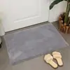 Alfombra rectangular de pelo sintético de conejo para suelo de habitación, ventana salediza, alfombra de color liso, estilo minimalista moderno, alfombrilla para pies junto a la cama de habitación infantil