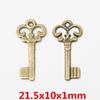 Acessórios de joias de liga vintage DIY bronze antigo pingente de colar de chave vendas diretas da fábrica